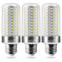 2 x RAW Customer Returns WEDNA E27 LED light bulbs, 20W replaces 150W light bulbs, 2000Lm, E27 corn lamp bulbs, corn cob bulbs, 6000K cool white, not dimmable, pack of 3 - RRP €41.38