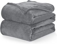 1 x RAW Customer Returns WAVVE Cuddly Blanket Fluffy Blanket Fleece Blanket - Sofa Blanket 230x270 cm Living Blanket Couch Blanket, Grey Blanket Sofa Light, Large Blanket Huge Sofa Throw Soft - RRP €30.99