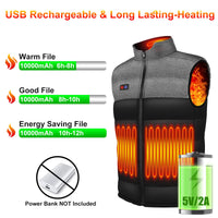 1 x Brand New Tonfarb Heated Vest, Heating Vest Men with 4 Heating Zones 3 Temperature Levels, Electric USB Heated Vest for Outdoor Fishing Skiing Battery Not Included  - RRP €59.99