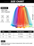 1 x RAW Customer Returns tanzdunsje tulle skirt women with straps, elastic waistband tulle skirt black rainbow tulle skirt petticoat 50s tutu underskirt tutu ballet dance dress for women teenager party Halloween costumes - RRP €24.5