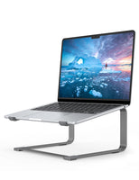 1 x RAW Customer Returns SOUNDANCE Laptop Stand for Desk, Metal Computer Riser, Heavy Stable PC Holder, Ergonomic Laptop Lift for 12 to 17.3 Inch Notebook Computer, Gray - RRP €27.44