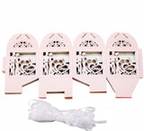 3 x RAW Customer Returns JinSu Pack of 50 White Gift Boxes, Wedding Favors Cardboard Boxes with Ribbon, Candy Box for Wedding, Bridal Shower, Gift Boxes Favor Box, Pattern Love - RRP €68.4