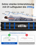 1 x RAW Customer Returns Airefina air mattress inflatable mattress, air bed with built-in electric pump, self-inflating air mattress, guest bed for camping or home use 190 x 99 x 46cm - RRP €88.51