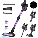 1 x RAW Customer Returns Cordless Vacuum Cleaner, 40000Pa 500W Cordless Vacuum Cleaner Up to 50 Min with LED Display Anti-Tangle Brush, Vacuum Cleaner with Super Quiet Quick Charge Battery Upright, Cordless Vacuum Cleaner - RRP €131.09