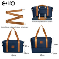 1 x RAW Customer Returns COOLIFE Overnight Weekend Travel Bag Sports Bag 40 x 25 x 20cm Ryanair Backpack Hand Luggage Women s Waterproof Sports Travel Bag Blue 25L 45x36x20cm TRavel Duffel Bag - RRP €36.0