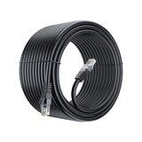 1 x RAW Customer Returns Vsnetwork LAN cable 100m CAT 6 network cable shielded UTP CAT6 Ethernet cable patch cable RJ45 100 meters, UTP CAT6 CCA RJ45 patch cord Ethernet cable Gigabit 1000 Mbps 550 MHz black - RRP €34.04