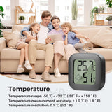 1 x RAW Customer Returns PAIRIER 4pcs Mini LCD Thermometer Hygrometer Indoor Digital Temperature Humidity High Precision Portable -50 70 10 99 RH for Living Room Warehouse Baby Room Cloakroom - RRP €14.99