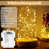 2 x RAW Customer Returns Maxee 2 pieces 20M 2 pieces 3M LED fairy lights battery, 8 modes remote control, timer fairy lights, IP65 waterproof, outdoor fairy lights wire for Christmas indoor outdoor decoration, warm colors - RRP €26.2