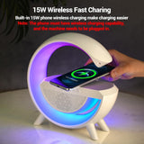 1 x RAW Customer Returns Shengruili Smart LED Table Lamp, Atmosphere Lamp with Wireless Charger, Dimmable Night Light, Wireless Charger Lamp, Smart Night Lamp - RRP €28.92