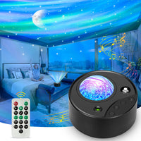 1 x RAW Customer Returns Star Projector Lamp, Aurora Starry Sky Projector for Children, LED Romantic Musical Starry Sky Lamp, with Remote Control, White Noise, Timer, Gift for Children Adults Room Decoration - RRP €30.48