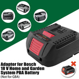 1 x RAW Customer Returns Bosch 18V Battery Adapter, for Bosch 18V, PBA PSB PSR, Lithium Ion Battery for Bosch GBA 18V, Li - RRP €21.99