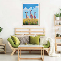 1 x Brand New Reofrey DIY Diamond Painting Accessories Giraffe Full Set, 5D Painting Diamond Painting Pictures Animal Crystal Embroidery Cross Stitch Home Bedroom Office Wall Decoration 30x40cm - RRP €11.48