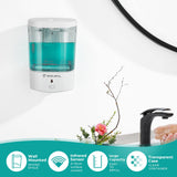 1 x RAW Customer Returns modunful Automatic Wall Mounted Bathroom Hand Soap Sanitizer Dispenser, Touchless Liquid Soap Dispenser, Nail-Free Installation, Suitable for Bathrooms, Kitchens, Commercial Environments - RRP €22.51