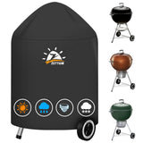 5 x RAW Customer Returns Zettum Kettle Grill Cover Grill - 600D Oxford Charcoal Grill Cover for Weber 57 CM Barbecue Grill, Heavy Duty Waterproof PU BBQ Grill Cover for Weber 57 CM Master Touch Grill 63x88cm  - RRP €115.9