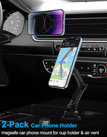 1 x RAW Customer Returns woleyi Car Cup Holder Cell Phone Holder Magsafe 2 Pack, Ventilation Cup Holder Car Cell Phone Holder Magnet Strongest Magnetic Force , Cupholder Car Mount for iPhone 14 13 12 Pro Max All Cell Phones - RRP €42.06