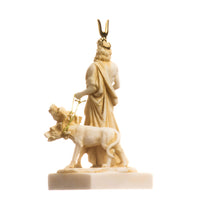 1 x RAW Customer Returns BeautifulGreekStatues Pluto Hades Lord of the Underworld Greek Statue Dead Figure Museum Gold 14 cm - RRP €39.06