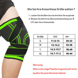 1 x RAW Customer Returns lenpestia Knee Support 1 Pair Knee Brace with Adjustable Velcro Bandage Compression Knee Brace for Men Women for Arthritis ACL Sports Fitness Volleyball Bike Jogging Green, S  - RRP €18.01