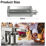 1 x RAW Customer Returns Italdos 3-in-1 puff pastry cutter and cutter for fresh dough, compatible with Kenwood KCC KVC KVL KMX roll lasagna cutter cutter for fettuccine and spaghetti - stainless steel - RRP €113.1