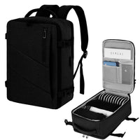 1 x RAW Customer Returns VOESLD for Ryanair hand luggage 40x20x25, hand luggage backpack men women black laptop backpack waterproof, travel backpack hand luggage airplane for all major airlines, with USB port 20L - RRP €33.99