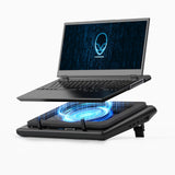 1 x RAW Customer Returns llano 2024 Gaming Laptop Cooler Laptop Cooling Pad with Continuous Speed 14cm Extra Large Powerful Turbo Fan Sealing Foam for Fast Cooling 15-19 Inch Notebook 3-Port USB Hub - RRP €127.04