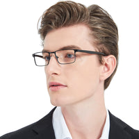 1 x RAW Customer Returns Fsread Pack of 4 Men s Reading Glasses, Lightweight Blue Light Blocking Metal Frame Men s Reading Glasses 1.50 - RRP €20.06