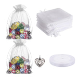 3 x Brand New 50Pcs Organza Bag 50Pcs Baptism Gift Pendant Guest Pouch Pendant Decoration for Wedding Birthday Communion Confirmation Thank You Wedding Gift Child Guest with Ribbon - RRP €34.2