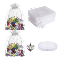 6 x Brand New Yeria Organza Bags Gift Bags Organza Jewelry Bags Lavender Bags for Jewelry Gifts Candy Wedding Pack of 50 - RRP €122.4