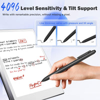 1 x RAW Customer Returns TiMOVO Stylus Pen Compatible with Remarkable 2 1 Rubber Pen, EMR Precise Digital Pen with Inclination, Palm Rejection for Remarkable Wacom Boox Samsung Galaxy Scribe, Blue Light Filter - RRP €31.99