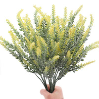 1 x Brand New GKONGU Artificial Flowers, 4 Pack Lavender Artificial Lavender Flowers Ideal for Wedding Bouquets Vase Decoration Yellow  - RRP €20.4