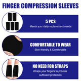 1 x RAW Customer Returns SAREAL 11 Pieces Oval Finger Splints Sleeves Kit, 6 Pieces Graduated Oval Trigger Finger Splints and 5 Pieces Finger Sleeves for Trigger, Mallet, Arthritis and Straightening - Size 5, 6, 7, 8, 9, 10 - RRP €8.96