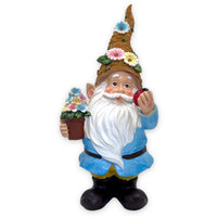 1 x Brand New MIJOMA GNOME Dwarf Garden Gnome - Garden Decoration - Garden Decoration - Gnome - Gnome for Garden - Home Decoration - Decoration for Patio for Balcony Blue Jacket - 22 cm  - RRP €19.2