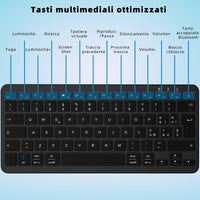 1 x RAW Customer Returns Qulose Wireless Bluetooth Keyboard 12 - RRP €20.4