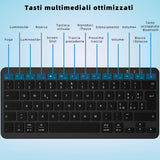 1 x RAW Customer Returns Qulose Wireless Bluetooth Keyboard 12 - RRP €20.4