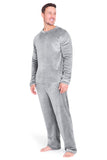 1 x RAW Customer Returns CityComfort Men s Winter Fleece Pyjamas Blue Check, L  - RRP €30.19