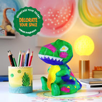 1 x RAW Customer Returns LAOESE craft set for children aged 6 and over, dinosaur lamp painting set, creative dinosaur toy 6 7 8-12 years boys, gift boy 6-8 10 years girls, children s birthday painting craft set - RRP €18.74