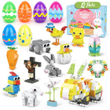 1 x Brand New Hoarosall Easter gifts for children 12 pieces Easter eggs to fill with building blocks on the theme of Easter Easter eggs plastic 8.5 cm 6 cm for Easter basket fillers decoration Easter egg hunt for Easter theme party - RRP €18.14