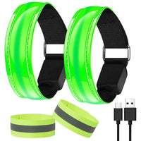 22 x Brand New AivaToba Reflective Tapes for Running, Jogging, Cycling and Dog Walking, 6 Pieces, Rechargeable Green - RRP €660.0