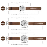 1 x RAW Customer Returns Fullmosa watch strap 20mm for Samsung Watch 6 5 4 40mm 44mm,Watch 5 Pro 45mm,Huawei Watch 2 GT2 GT3 42mm Garmin vivoactive 3, leather strap, dark brown silver hardware - RRP €17.34