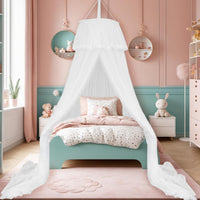 4 x Brand New SESAMIS Dreamy Bed Canopy Canopy Poles for Children s Room - Canopy Baby Bed Girl Mosquito Net Included - RRP €110.4