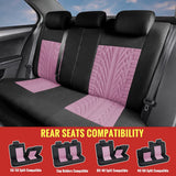 1 x RAW Customer Returns AUTOYOUTH Car Seat Covers Universal Fit Complete Set Car Seat Protector Tire Rails Car Seat Accessories, Pink - RRP €45.99