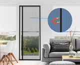 1 x RAW Customer Returns DIKER magnetic fly screen balcony door, fly curtain door 90 x 200 cm, cat claw safe, magnetic curtain, insect protection, balcony magnetic fly screen doors, no drilling required, fly protection patio door - RRP €21.16