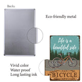 1 x Brand New CREATCABIN Bicycle Metal Tin Sign Vintage Sign Wall Decor Retro Painting Poster Plaque Iron Sign Art Mural Hanging For Home Kitchen Bar Restaurant Room Cafe Halloween Christmas Decor Gift 30x20cm - RRP €19.2