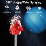 5 x Brand New Rocket Water Sprinkler Kids Rocket Sprinkler Water Rocket Sprinkler Boys Girls Outdoor Water Rocket for Summer Backyard Rotation Rocket Sprinkler Gifts Red  - RRP €82.4