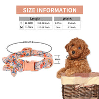 2 x Brand New Dog Collar with Bow Tie, Comfortable Valentine s Day Dog Collar with Removable Bow Tie, Rose Gold Click Closure, Cotton Collar for Wedding Small Medium Dogs Cats Neck 26-42 cm S - RRP €40.8