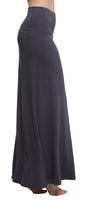 1 x RAW Customer Returns Urban GoCo Women s High Waisted Elastic Fitted Skirt Bodycon Yoga Long Maxi Bell Skirt Dark Gray M - RRP €42.97