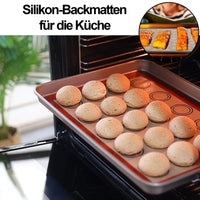 1 x RAW Customer Returns 2 pieces baking mat for macarons, non-slip baking mat, non-stick, reusable, for macaroons, cookies, bread, pizza mat - RRP €14.48