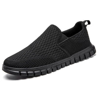 1 x RAW Customer Returns Oltyutc Men s Slip-on Casual Shoes Canvas Sneakers Breathable Sports Shoes Fitness Shoes Lightweight Walking Shoes Black 43 EU - RRP €26.81