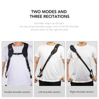 1 x RAW Customer Returns Ztowoto Camera Strap Double Shoulder Camera Strap Harness Adjustable Quick Release Dual Camera Tether Strap for DSLR SLR Camera - RRP €25.56