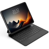 1 x RAW Customer Returns GOOJODOQ for iPad Air 6th 5th 4th Keyboard Case, Floating Magnetic Design with Trackpad, QWERTZ Layout 7 Color Backlit Keyboard for iPad Air 6th Gen iPad Pro 11 iPad Air 5th 4th Gen, Black - RRP €119.99