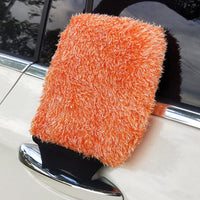 1 x Brand New Alnicov 2 Piece Microfiber Bath Mitt - Ultra Low Friction Wash Cloth Soft glide minimizes swirl marks - RRP €14.75